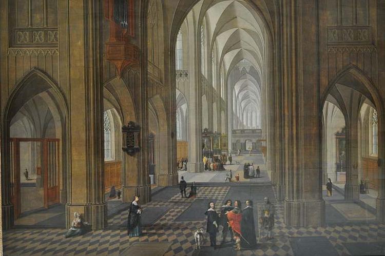 Pieter Neefs View of the interior of a church oil painting picture